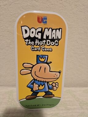 NWT University Games Dog Man The Hot Dog Card Game In Tin.